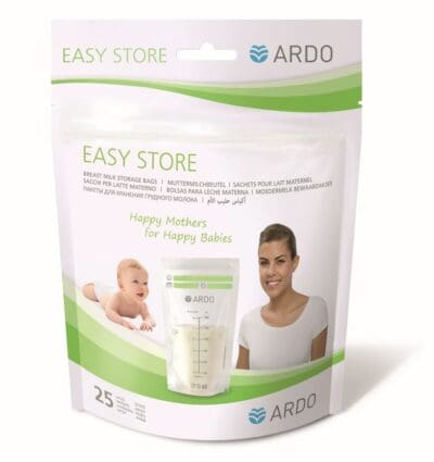 שקיות אחסון חלב אם 25 יח' עבות במיוחד, לעמידות גבוהה