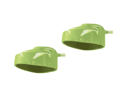 זוג מכסים ירוקים